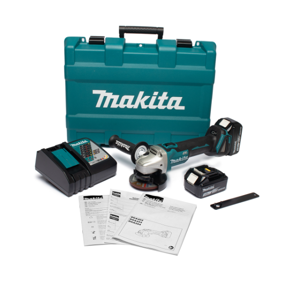 MAKITA เครื่องเจียไร้สาย 18 โวลต์ ขนาด 4 นิ้ว รุ่น DGA404RFE