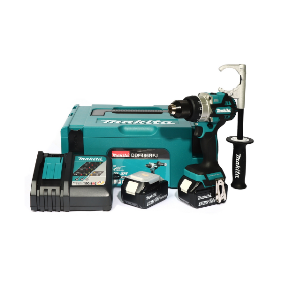 MAKITA (มากีต้า) สว่านไขควงไร้สาย 18 โวลต์ รุ่น DDF486RFJ ขนาด 13 มม. (1/2 นิ้ว) 