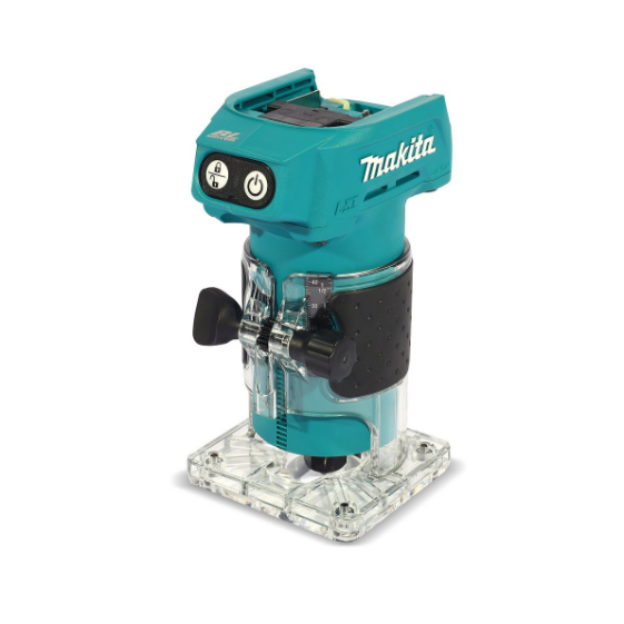 MAKITA เครื่องทริมเมอร์ไร้สาย 18 โวลต์ ขนาด 6 มม. (1/4 นิ้ว) รุ่น DRT52Z