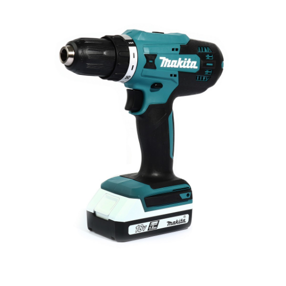 MAKITA สว่านไขควงไร้สาย 18 โวลต์ ขนาด 1/2 นิ้ว รุ่น DF488D005 แรงบิดหมุน 38 นิวตันเมตร รวมแบตเตอรี่และแท่นชาร์จ
