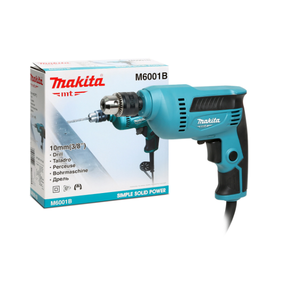 MAKITA สว่านไฟฟ้า ขนาด 3/8 นิ้ว กำลังไฟ 450 วัตต์ รุ่น M6001B