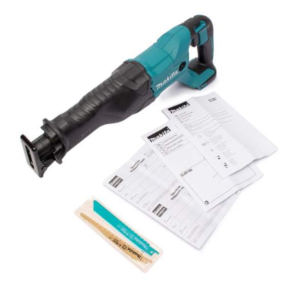 MAKITA เลื่อยชักไร้สาย 18 โวลต์ รุ่น DJR186Z ความยาวช่วงชัก 1-1/4 นิ้ว ไม่รวมแบตเตอรี่-แท่นชาร์จ