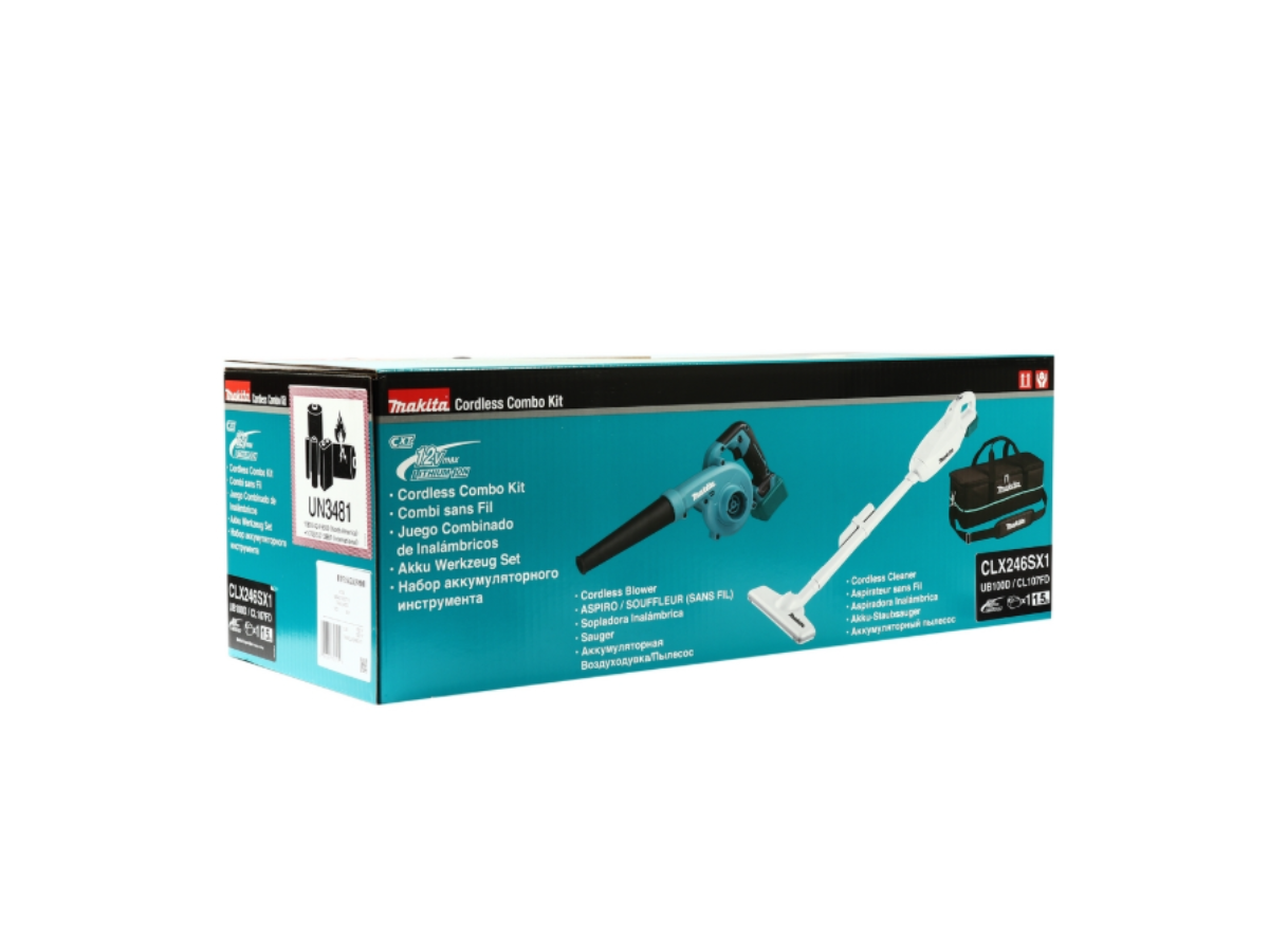 MAKITA ชุดคอมโบ 12Vmax ดูดฝุ่นไร้สาย CL107FDZW 