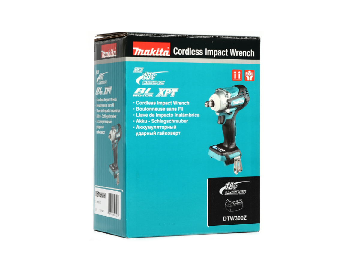 MAKITA เครื่องขันบล๊อกไร้สาย 18 โวลต์ 1/2 นิ้ว รุ่น DTW300Z แรงบิดสูงสุด 330 นิวตันเมตร ไม่รวมแบตเตอรี่และแท่นชาร์จ