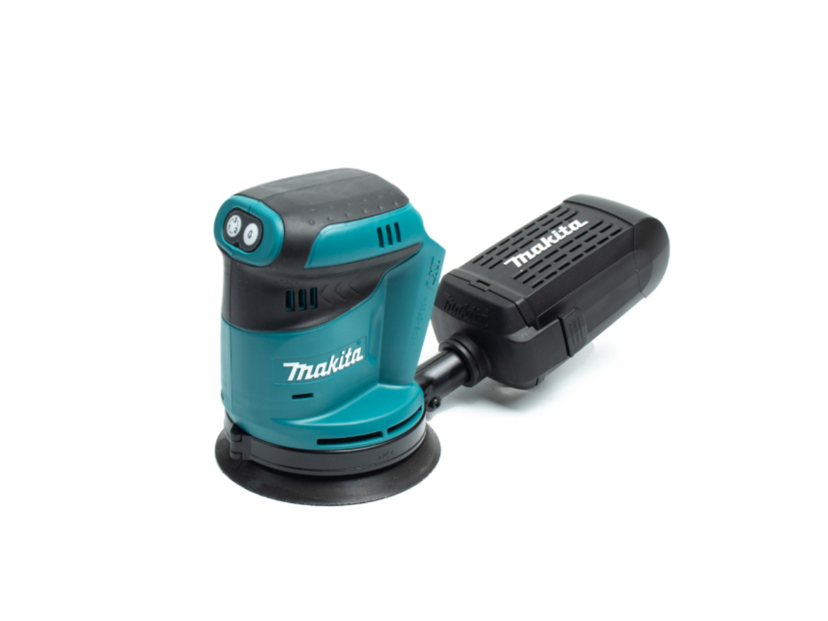 MAKITA เครื่องขัดกระดาษทรายไร้สาย 18 โวลต์ 125 มม. (5 นิ้ว) รุ่น DBO180