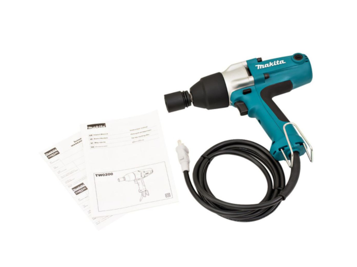 MAKITA เครื่องขันน๊อตไฟฟ้า ขนาด 1/2 นิ้ว กำลังไฟ 380 วัตต์ รุ่น TW0200