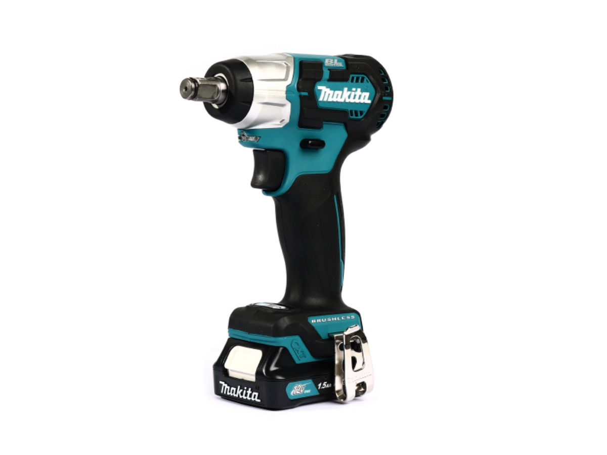 MAKITA เครื่องขันบล๊อกไร้สาย 12 โวลต์ 1/2 นิ้ว รุ่น TW161DWYE แรงบิดสูงสุด 165 นิวตันเมตร รวมแบตเตอรี่และแท่นชาร์จ 