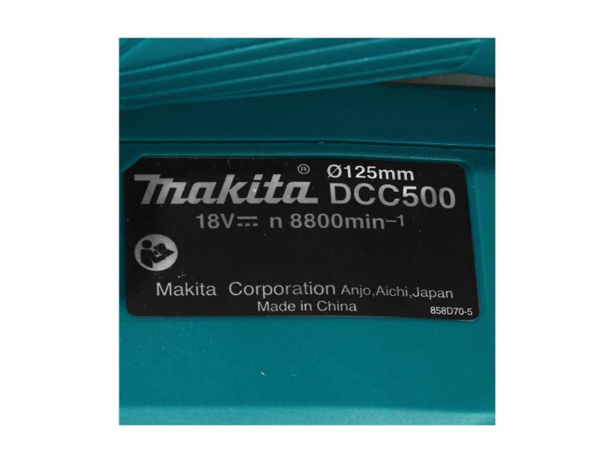 MAKITA เครื่องตัดกระเบื้องไร้สาย 18 โวลต์ ขนาด 5 นิ้ว รุ่น DCC500Z