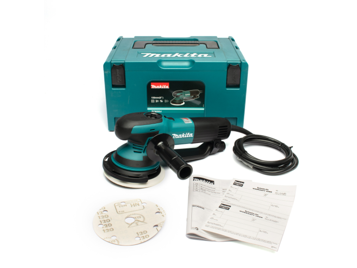 MAKITA เครื่องขัดกระดาษทรายกลมสั่นสุ่ม ขนาด 6 นิ้ว (150 มม.) กำลังไฟ 750 วัตต์ รุ่น BO-6050J