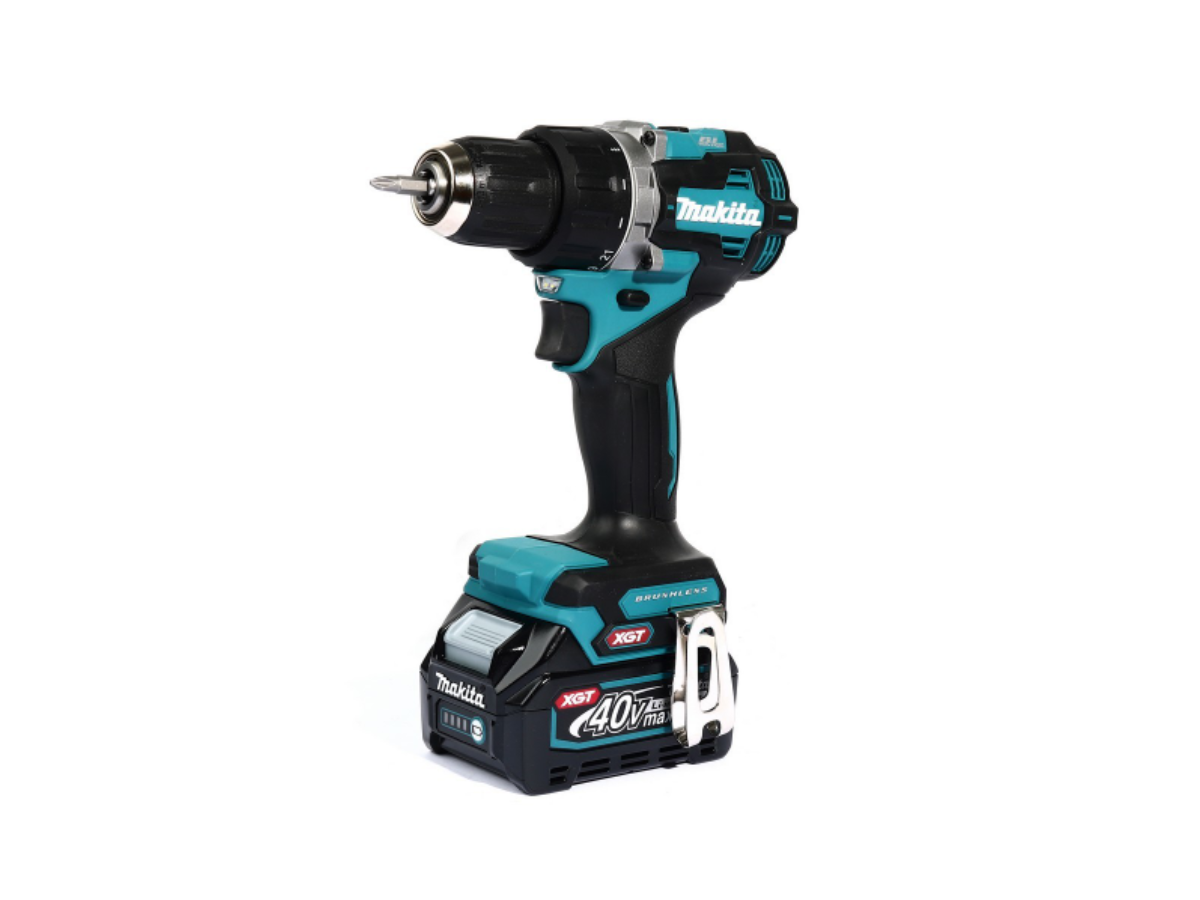 MAKITA สว่านไขควงไร้สาย 40 โวลต์ ขนาด 1/2 นิ้ว รุ่น DF002GD101 แรงบิดหมุน 65 นิวตันเมตร รวมแบตเตอรี่และแท่นชาร์จ