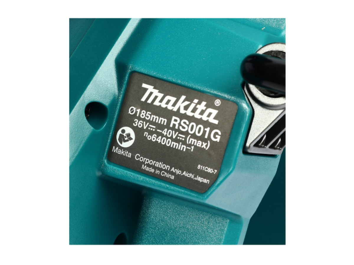 MAKITA เลื่อยวงเดือน 40 โวลต์ ขนาด 7 นิ้ว รุ่น RS001GM101 ความเร็วรอบตัวเปล่า 6,400 รอบ/นาที