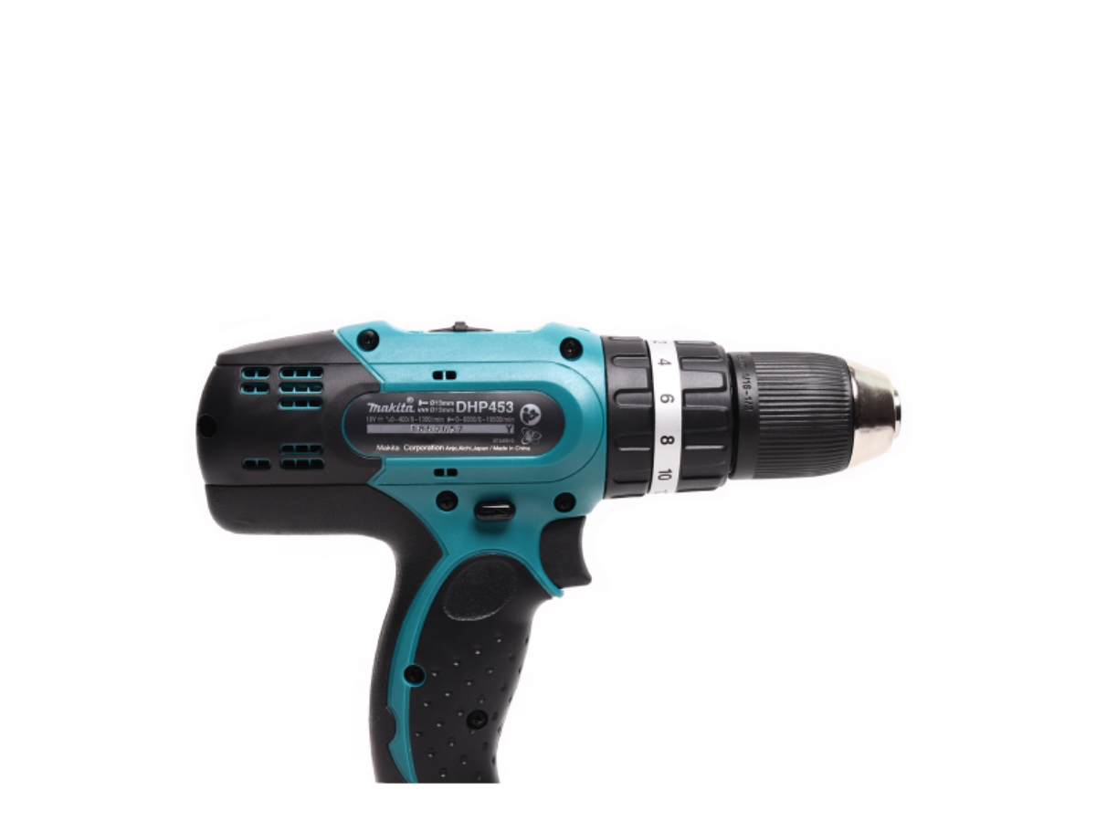 MAKITA สว่านกระแทกไร้สาย 18 โวลต์ ขนาด 13 มม. (1/2 นิ้ว) รุ่น DHP453SF1J