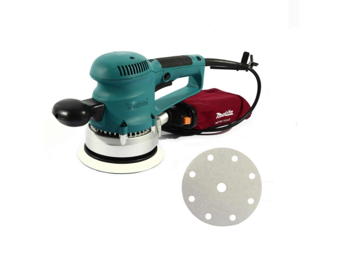 MAKITA เครื่องขัดกระดาษทรายกลมสั่นสุ่ม ขนาด 6 นิ้ว (150 มม. ) กำลังไฟ 310 วัตต์ รุ่น BO6030