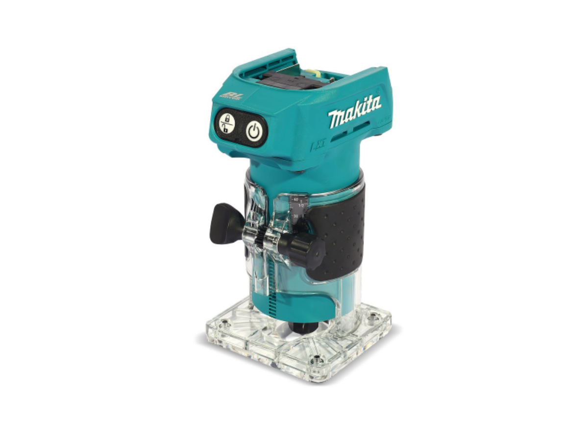 MAKITA เครื่องทริมเมอร์ไร้สาย 18 โวลต์ ขนาด 6 มม. (1/4 นิ้ว) รุ่น DRT52Z
