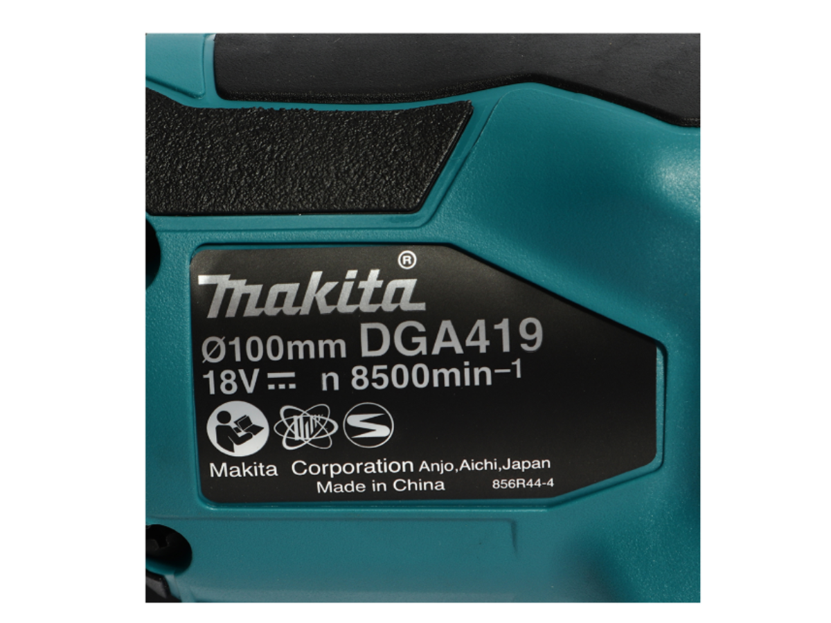 MAKITA เครื่องเจียไร้สาย 18 โวลต์ ขนาด 4 นิ้ว รุ่น DGA419