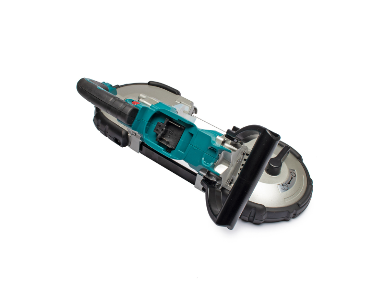 MAKITA เลื่อยสายพานไร้สาย 18 โวลต์ ขนาด 120 มม. (4-3/4 นิ้ว) รุ่น DPB180Z ปรับความเร็วได้