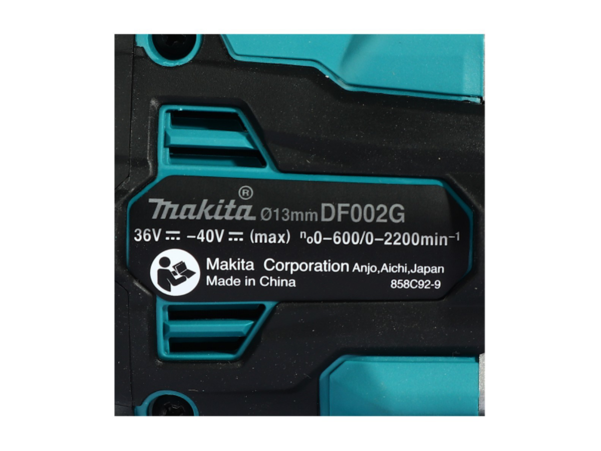 MAKITA สว่านไขควงไร้สาย 40 โวลต์ ขนาด 1/2 นิ้ว รุ่น DF002GD101 แรงบิดหมุน 65 นิวตันเมตร รวมแบตเตอรี่และแท่นชาร์จ