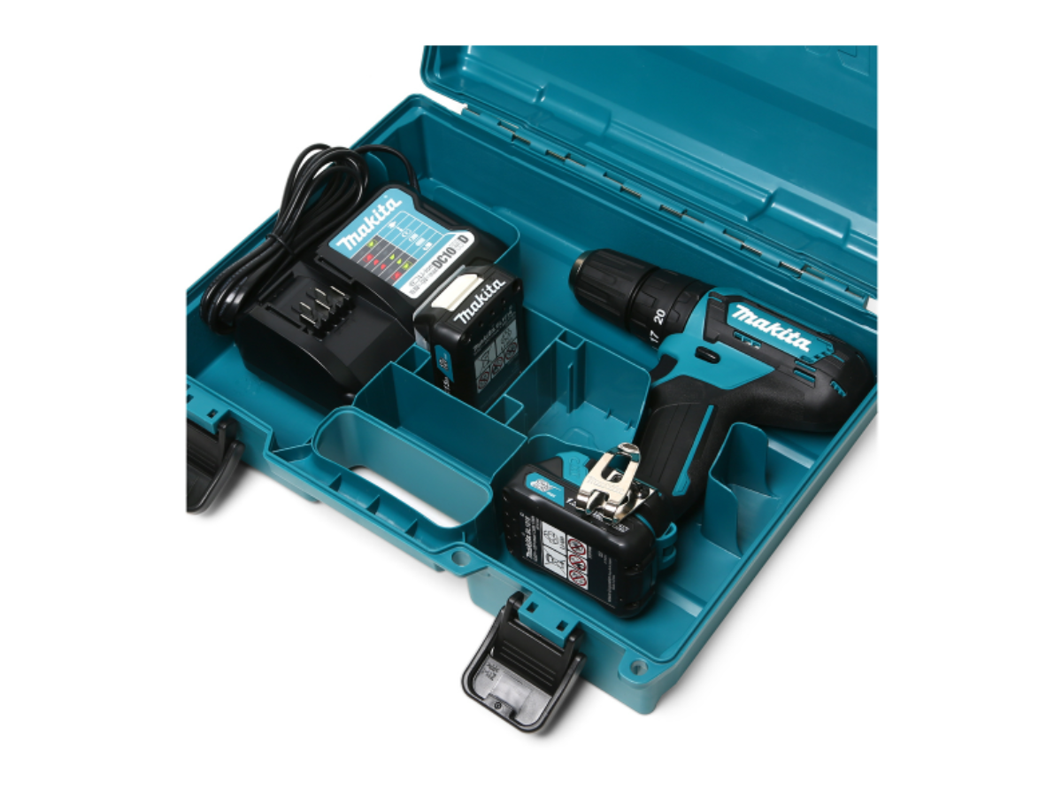 MAKITA สว่านกระแทกไร้สาย 12 โวลต์ ขนาด 10 มม. (3/8 นิ้ว) รุ่น HP333DWYE 
