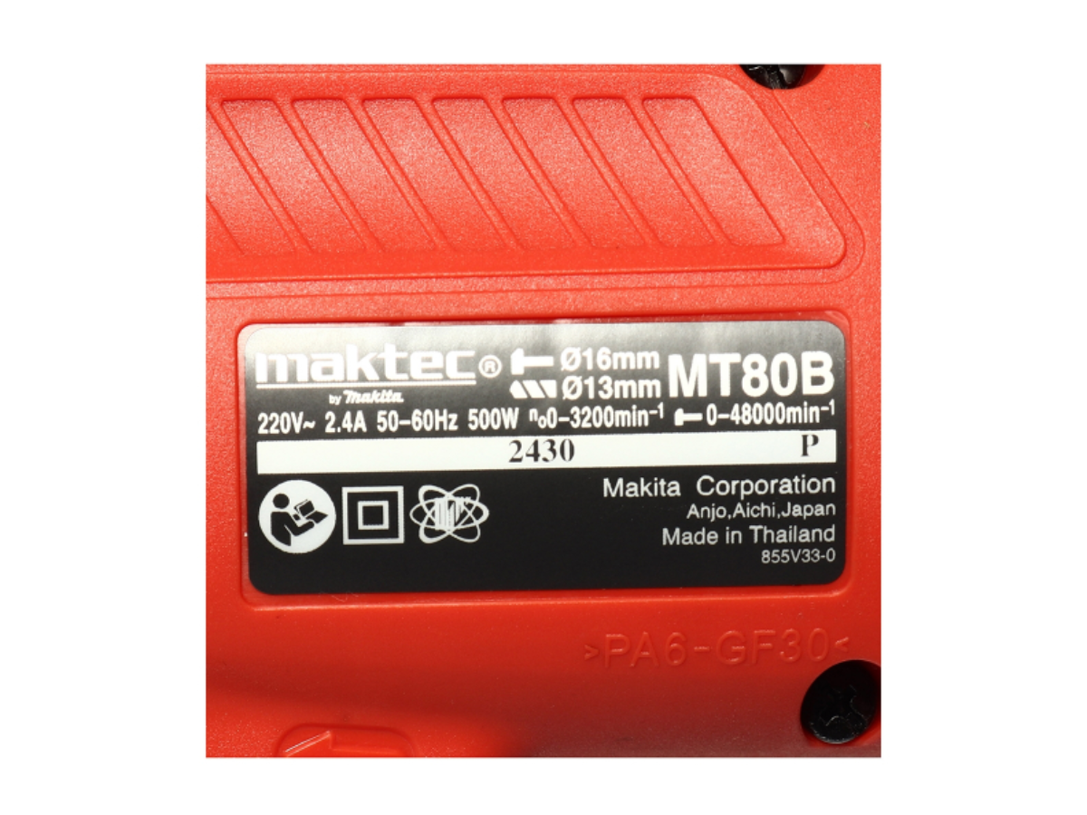 MAKTEC สว่านกระแทกไฟฟ้า ขนาด 16 มม. (5/8 นิ้ว) กำลังไฟ 500 วัตต์ รุ่น MT80BKX2
