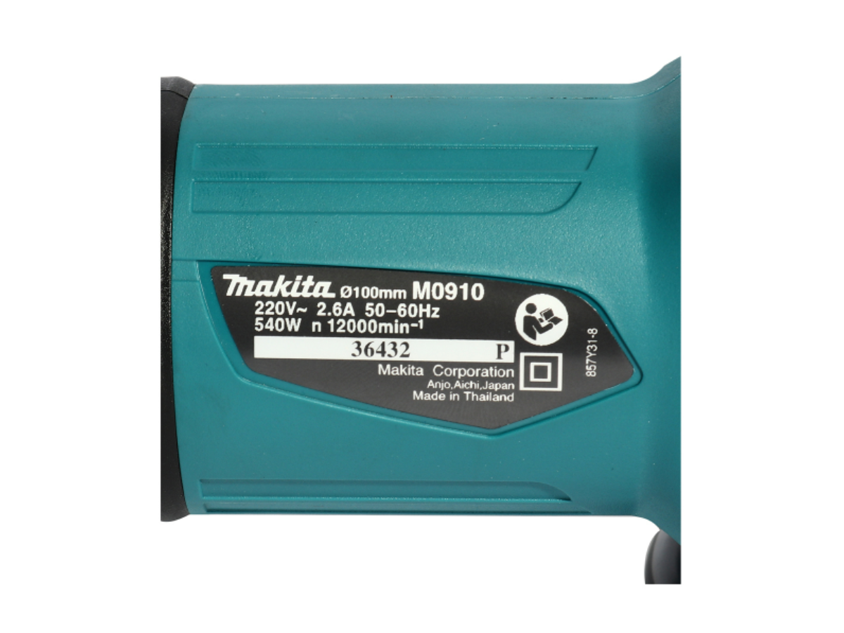 MAKITA เครื่องเจียรไฟฟ้า ขนาด 4 นิ้ว กำลังไฟ 540 วัตต์ รุ่น M0910B