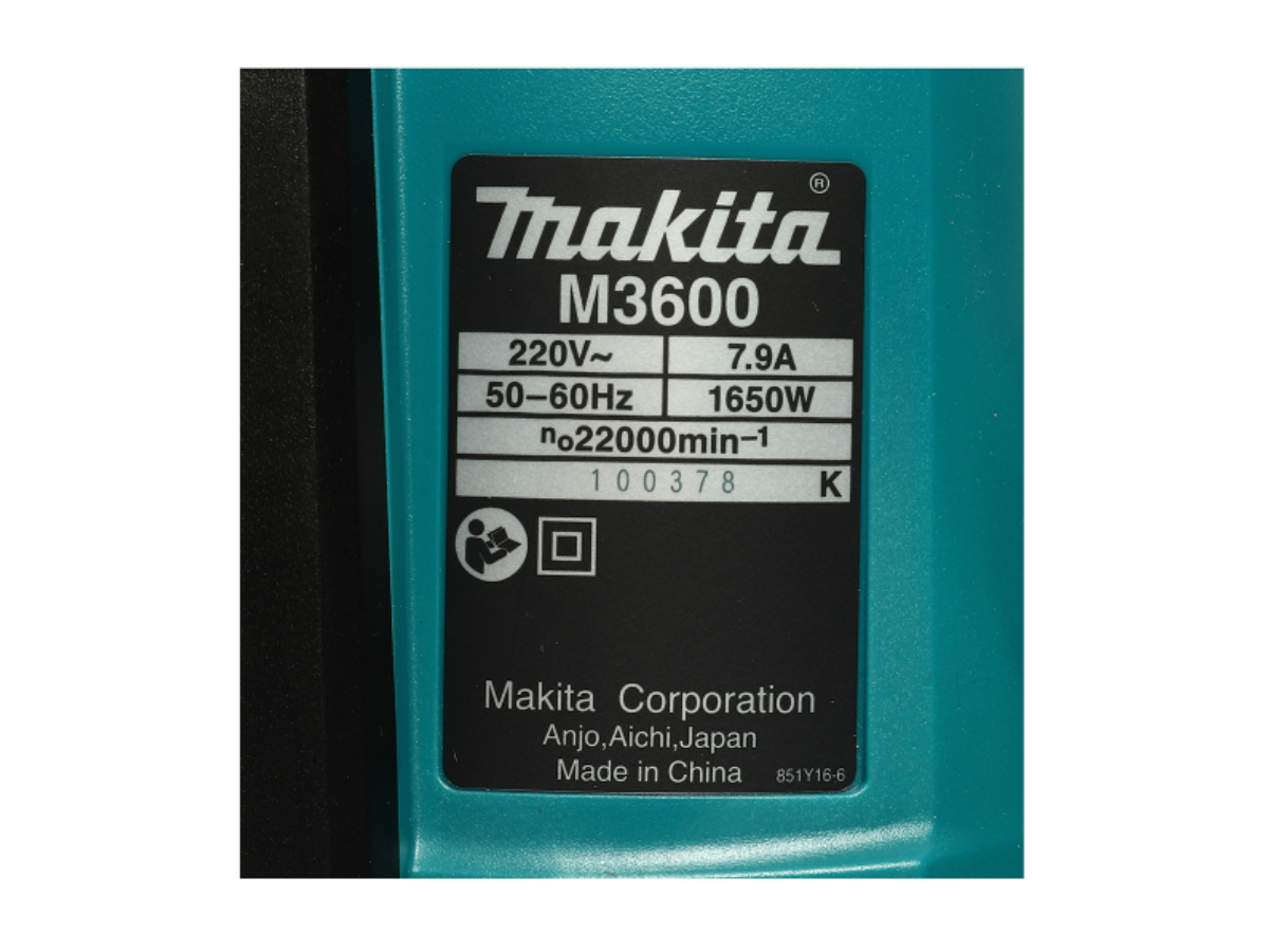 MAKITA เครื่องเร้าเตอร์ ขนาด 1/2 นิ้ว (12 มม.) กำลังไฟ 1,650 วัตต์ รุ่น M3600B