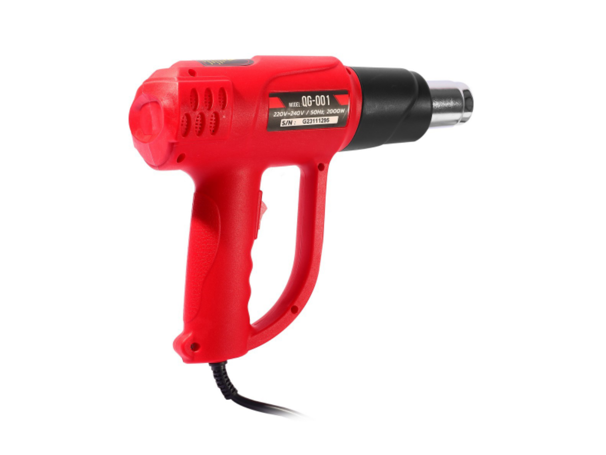POLO เครื่องเป่าลมร้อนไฟฟ้า กำลังไฟ 2,000 วัตต์ อุณหภูมิสูงสุด 60-600°C รุ่น QG-001