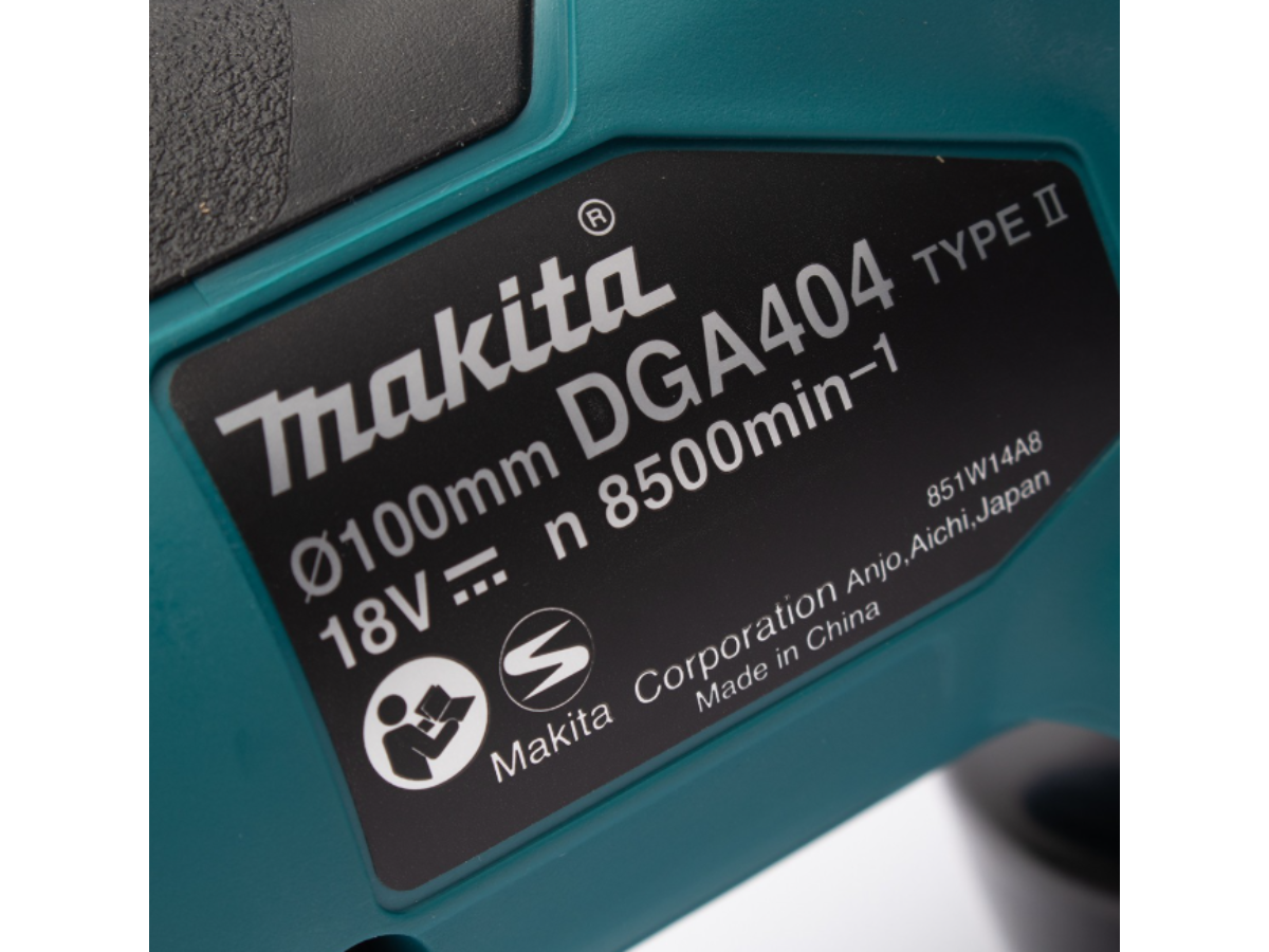 MAKITA เครื่องเจียไร้สาย 18 โวลต์ ขนาด 4 นิ้ว รุ่น DGA404Z