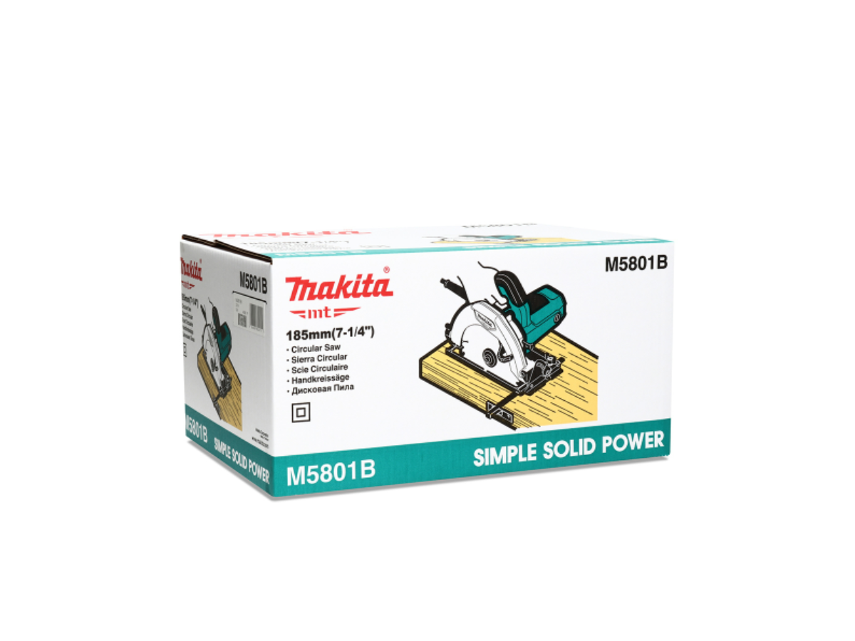 MAKITA เลื่อยวงเดือน กำลังไฟ 1,050 วัตต์ ขนาด 7-1/4นิ้ว (185 มม.) รุ่น M5801B