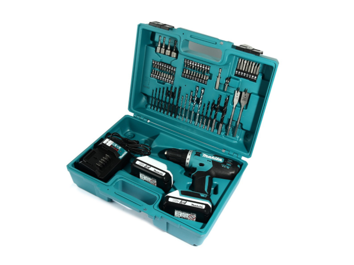 MAKITA สว่านไขควงไร้สาย 18 โวลต์ ขนาด 1/2 นิ้ว รุ่น DF488D005 แรงบิดหมุน 38 นิวตันเมตร รวมแบตเตอรี่และแท่นชาร์จ