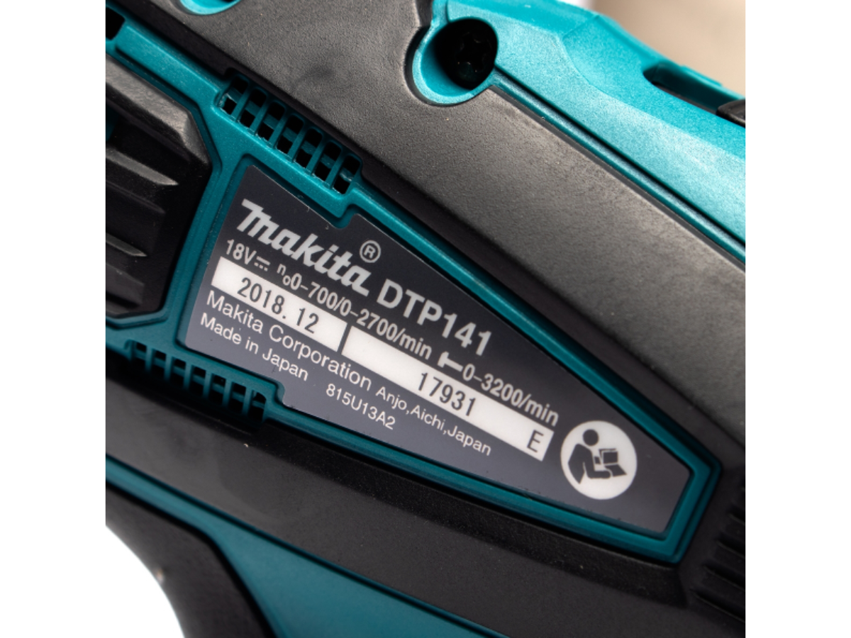 MAKITA สว่านไขควงกระแทกไร้สาย 4 โหมด 18 โวลต์ 1/4 นิ้ว รุ่น DTP141Z แรงบิดสูงสุด 150 นิวตันเมตร ไม่รวมแบตเตอรี่และแท่นชาร์จ