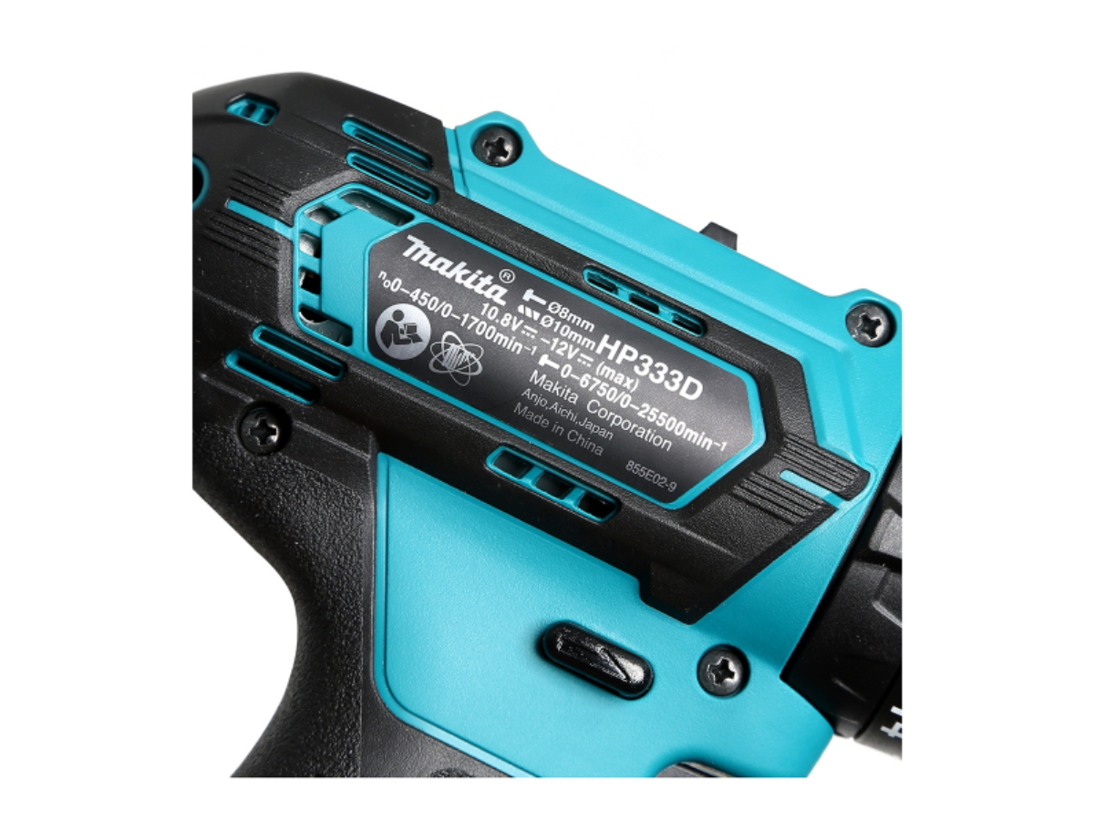 MAKITA สว่านกระแทกไร้สาย 12 โวลต์ ขนาด 10 มม. (3/8 นิ้ว) รุ่น HP333DZ