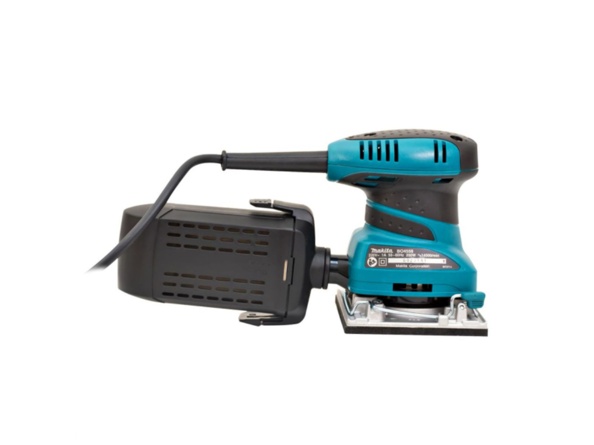 MAKITA เครื่องขัดกระดาษทรายสั่น ขนาด 114 X 140 มม. (4-1/2 X 5-1/2 นิ้ว) กำลังไฟ 200 วัตต์ รุ่น BO-45