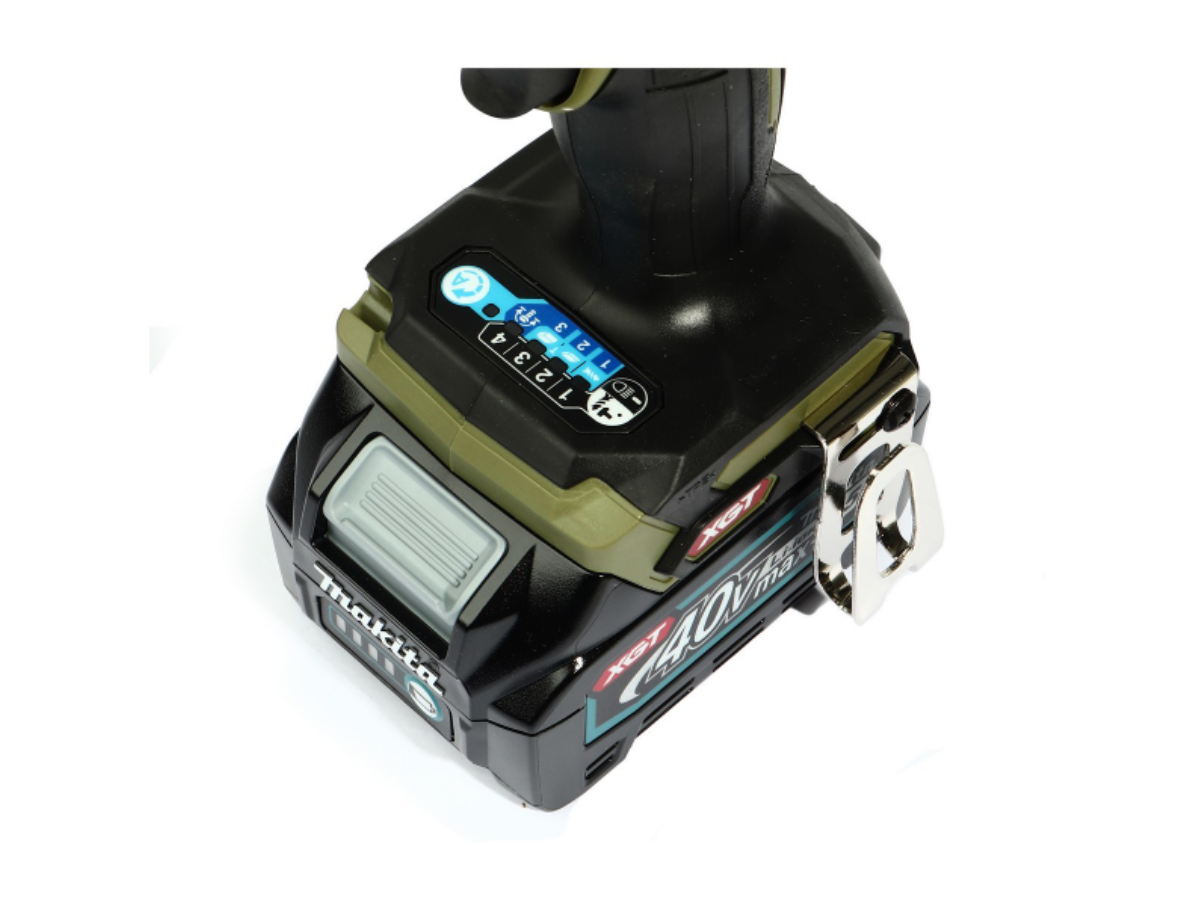 MAKITA สว่านไขควงกระแทกไร้สาย 40 โวลต์ 1/4 นิ้ว รุ่น TD001GD105 แรงบิดสูงสุด 220 นิวตันเมตร สีเขียว รวมแบตเตอรี่และแท่นชาร์จ