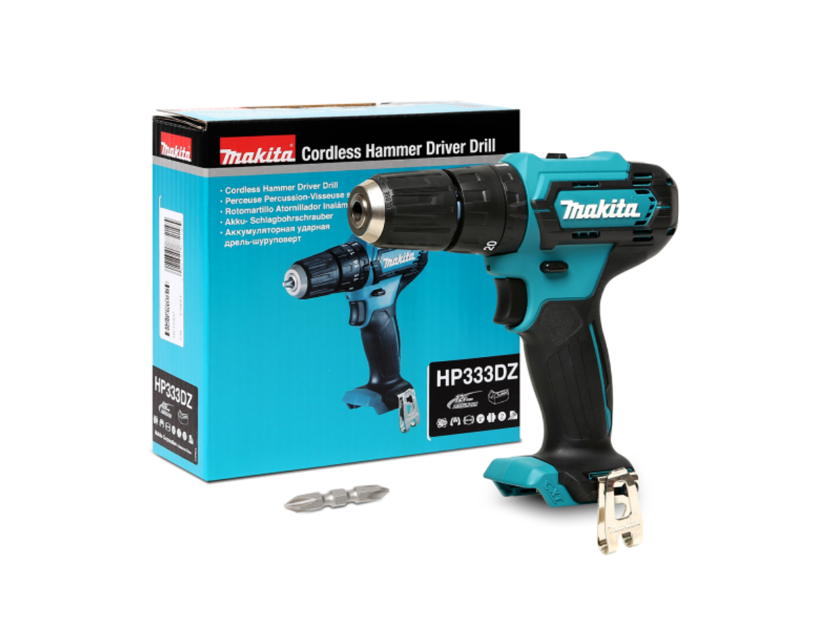 MAKITA สว่านกระแทกไร้สาย 12 โวลต์ ขนาด 10 มม. (3/8 นิ้ว) รุ่น HP333DZ