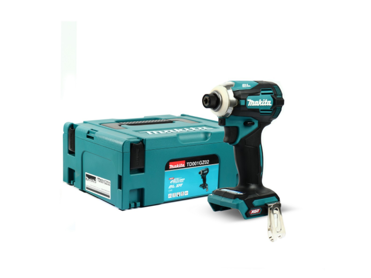 MAKITA สว่านไขควงกระแทกไร้สาย 40 โวลต์ 1/4 นิ้ว รุ่น TD001GZ02 แรงบิดสูงสุด 220 นิวตันเมตร ไม่รวมแบตเตอรี่และแท่นชาร์จ