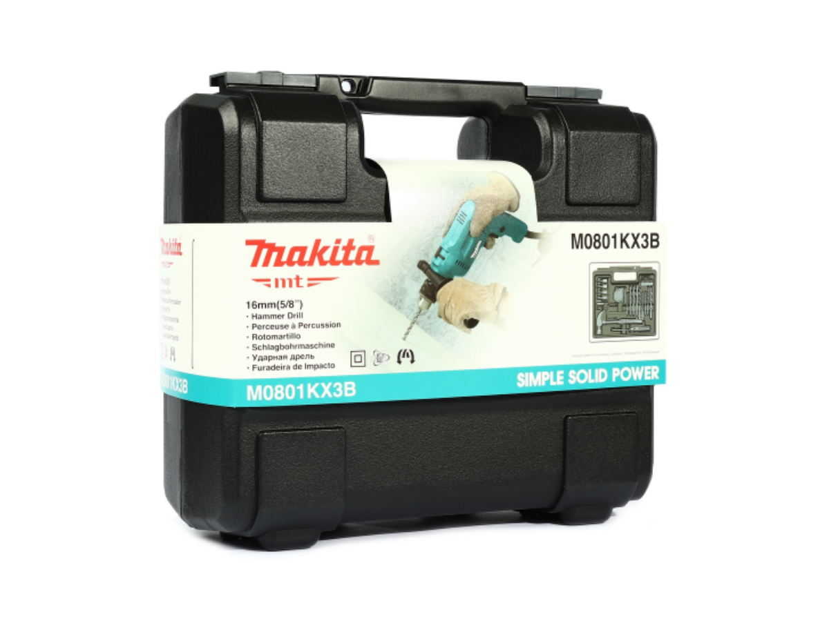 MAKITA สว่านกระแทกไฟฟ้า ขนาด 16 มม. กำลังไฟ 500 วัตต์ รุ่น M0801KX3B