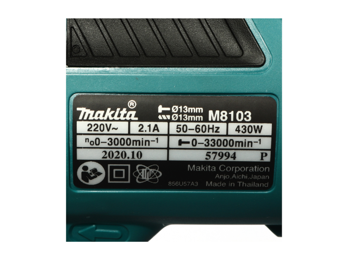 MAKITA สว่านกระแทกไฟฟ้า ขนาด 13 มม. (1/2 นิ้ว) กำลังไฟ 430 วัตต์ รุ่น M8103KX2B