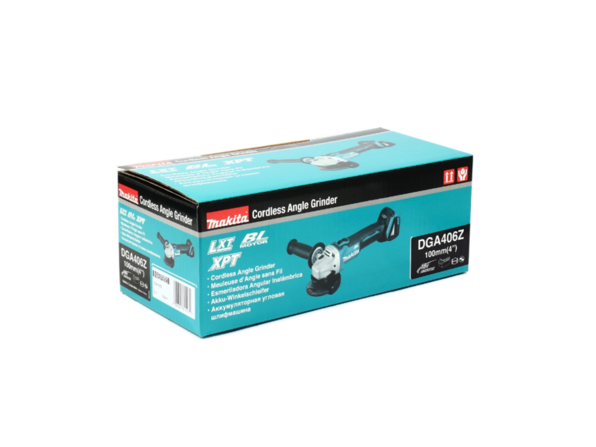 MAKITA เครื่องเจียไร้สาย 18 โวลต์ ขนาด 4 นิ้ว รุ่น DGA406Z