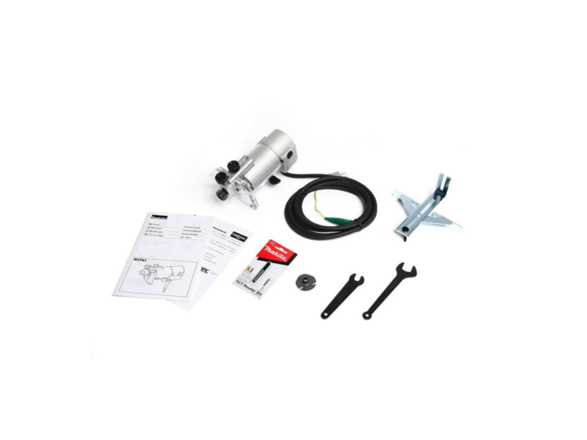 MAKITA เครื่องแกะลายไม้ ขนาด 1/4 นิ้ว (6 มม.) กำลังไฟ 440 วัตต์ รุ่น N3701