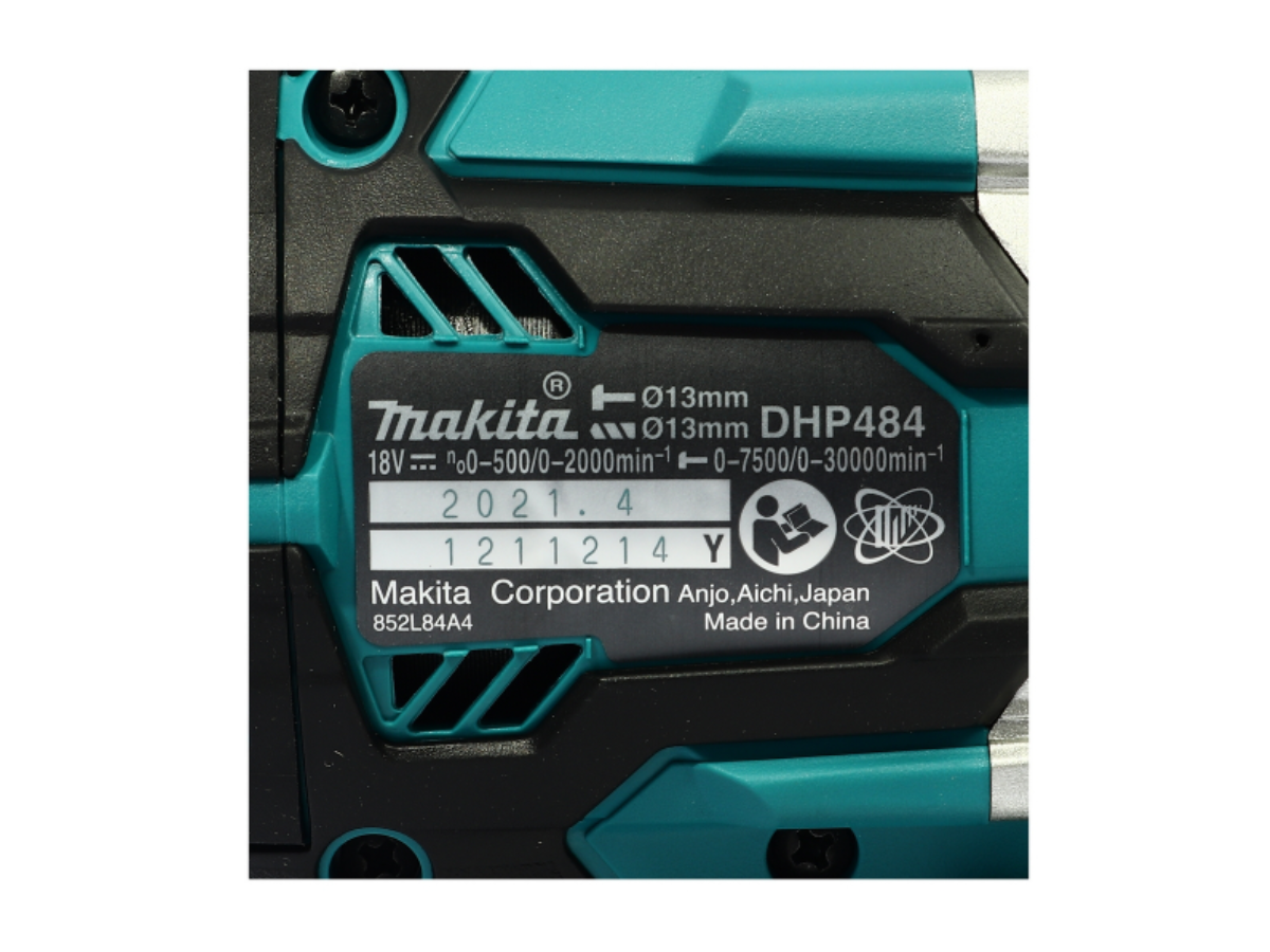 MAKITA สว่านกระแทกไร้สาย 18 โวลต์ ขนาด 13 มม. (1/2 นิ้ว) รุ่น DHP484Z