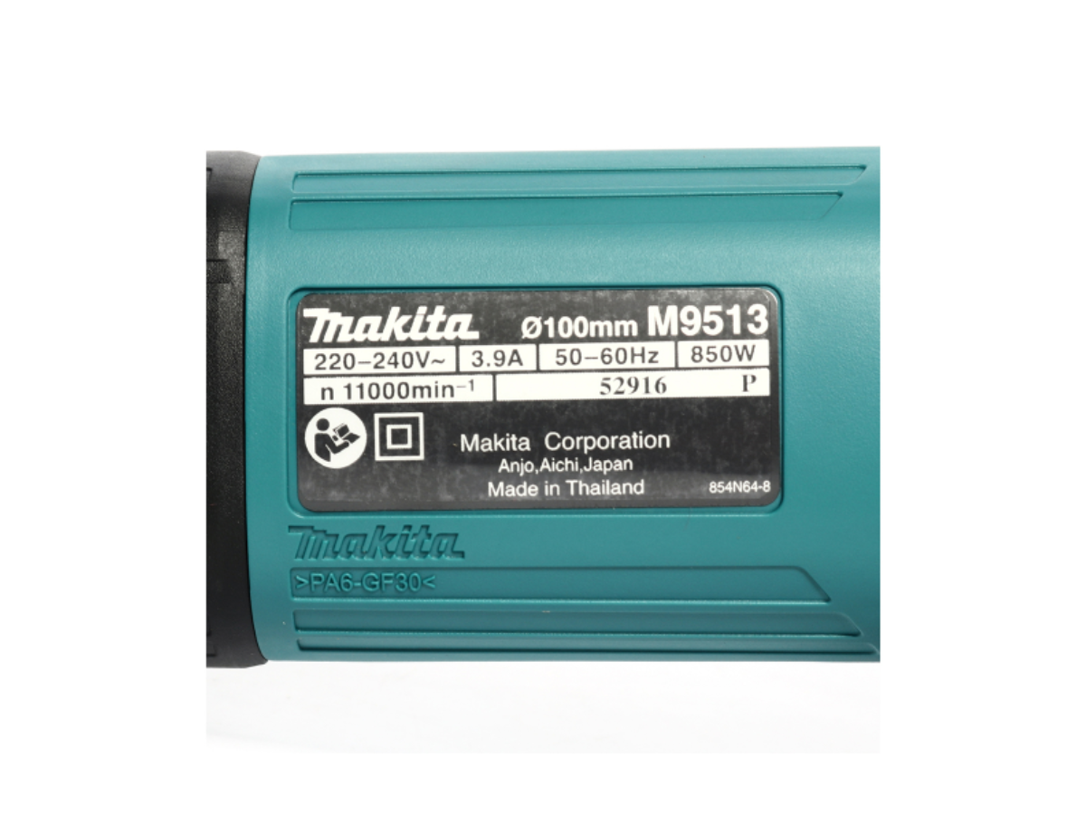 MAKITA เครื่องเจียรไฟฟ้า ขนาด 4 นิ้ว กำลังไฟ 850 วัตต์ รุ่น M9513B