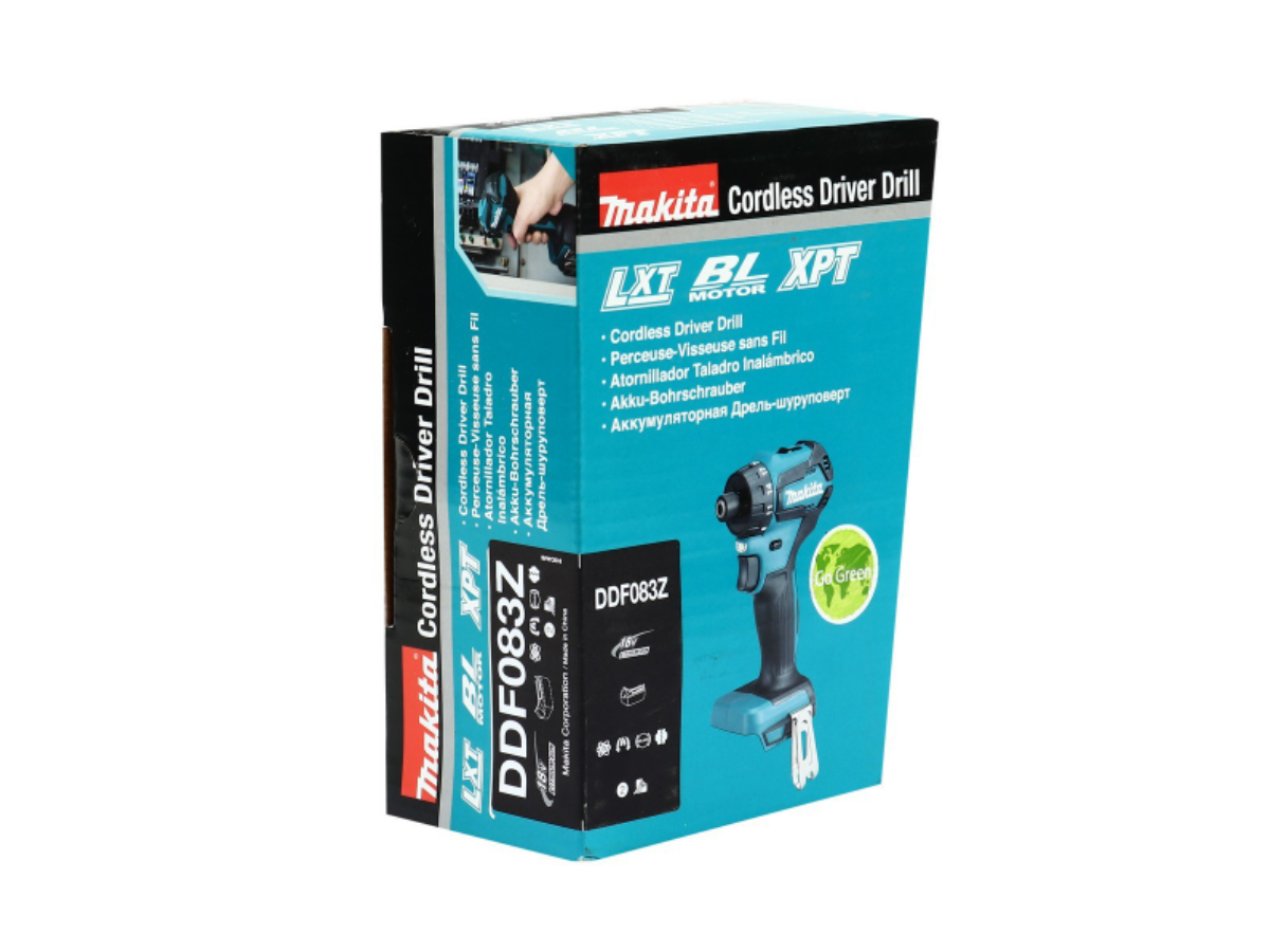 MAKITA สว่านไขควงคลัช 18 โวลต์ ขนาด 1/4 นิ้ว รุ่น DDF083Z แรงบิดหมุน 40 นิวตันเมตร ไม่รวมแบตเตอรี่และแท่นชาร์จ