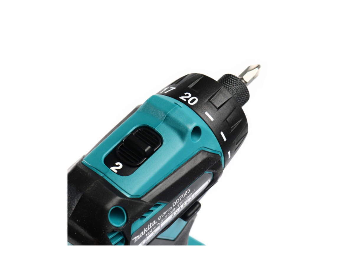 MAKITA สว่านไขควงคลัช 18 โวลต์ ขนาด 1/4 นิ้ว รุ่น DDF083Z แรงบิดหมุน 40 นิวตันเมตร ไม่รวมแบตเตอรี่และแท่นชาร์จ