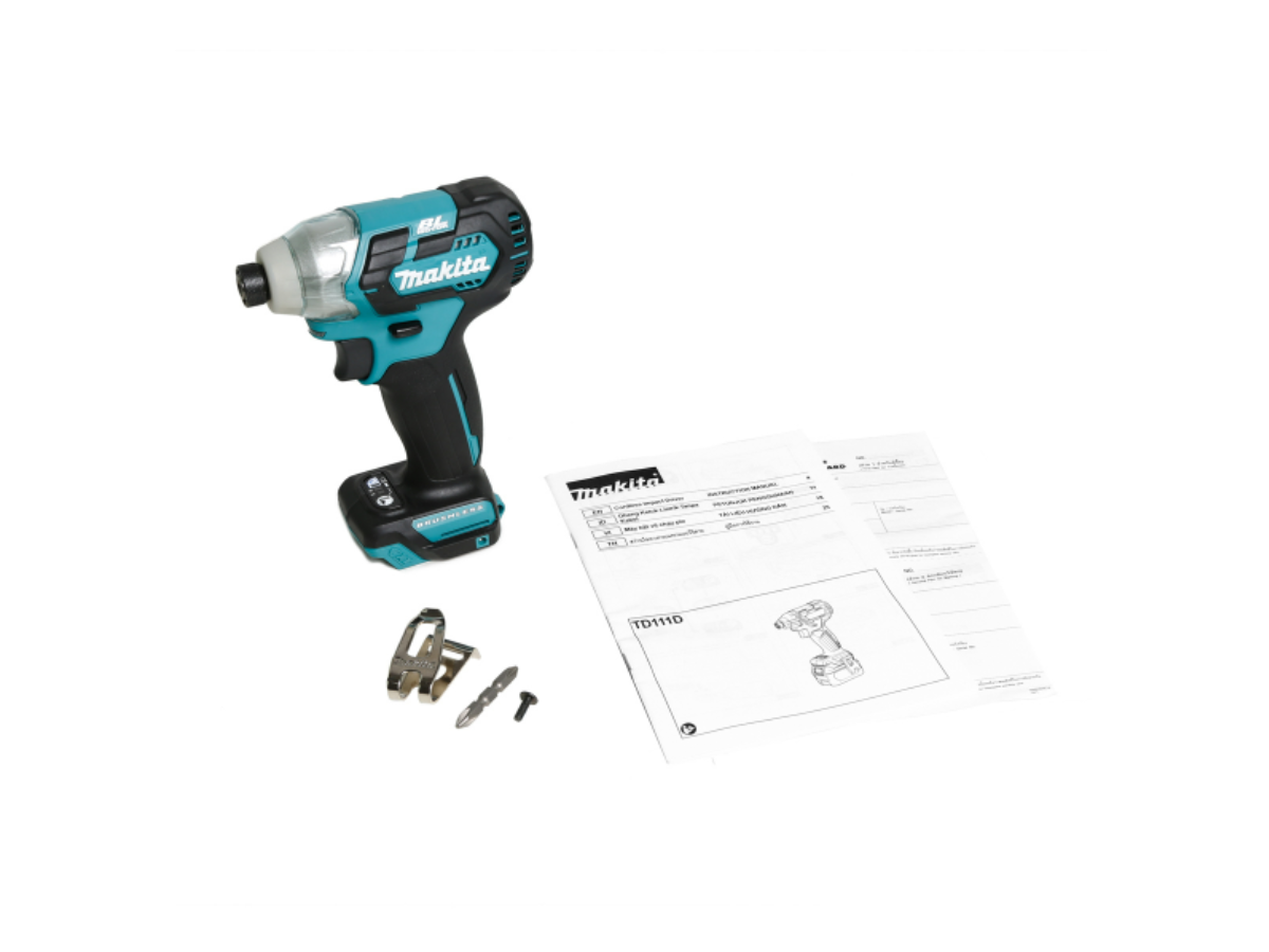 MAKITA สว่านอิมแพค 12VMAX รุ่น TD111DZ ก้านหกเหลี่ยม 1/4 นิ้ว