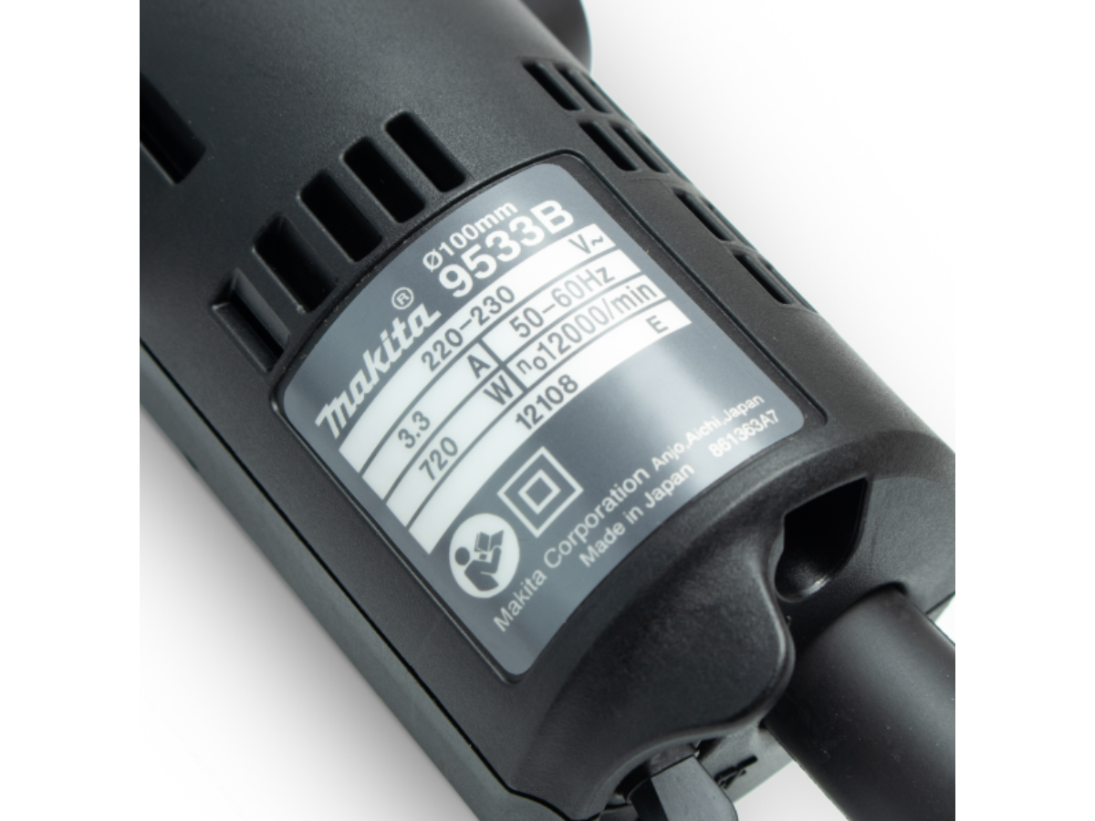 เครื่องเจียร์ไฟฟ้า MAKITA ขนาด 4 นิ้ว กำลังไฟ 720 วัตต์ รุ่น 9533B