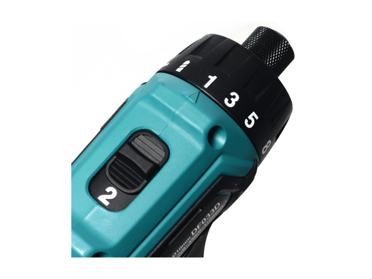 MAKITA สว่านไขควงไร้สาย 12 โวลต์ ขนาด 1/4 นิ้ว รุ่น DF033DWYE แรงบิดหมุน 28 นิวตันเมตร รวมแบตเตอรี่และแท่นชาร์จ