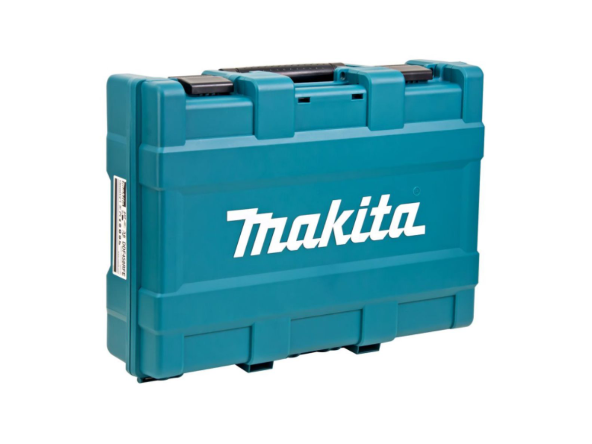 MAKITA สว่านไขควงไร้สาย 18 โวลต์ ขนาด 1/2 นิ้ว รุ่น DDF-458RFE แรงบิดหมุน 84 นิวตันเมตร รวมแบตเตอรี่และแท่นชาร์จ