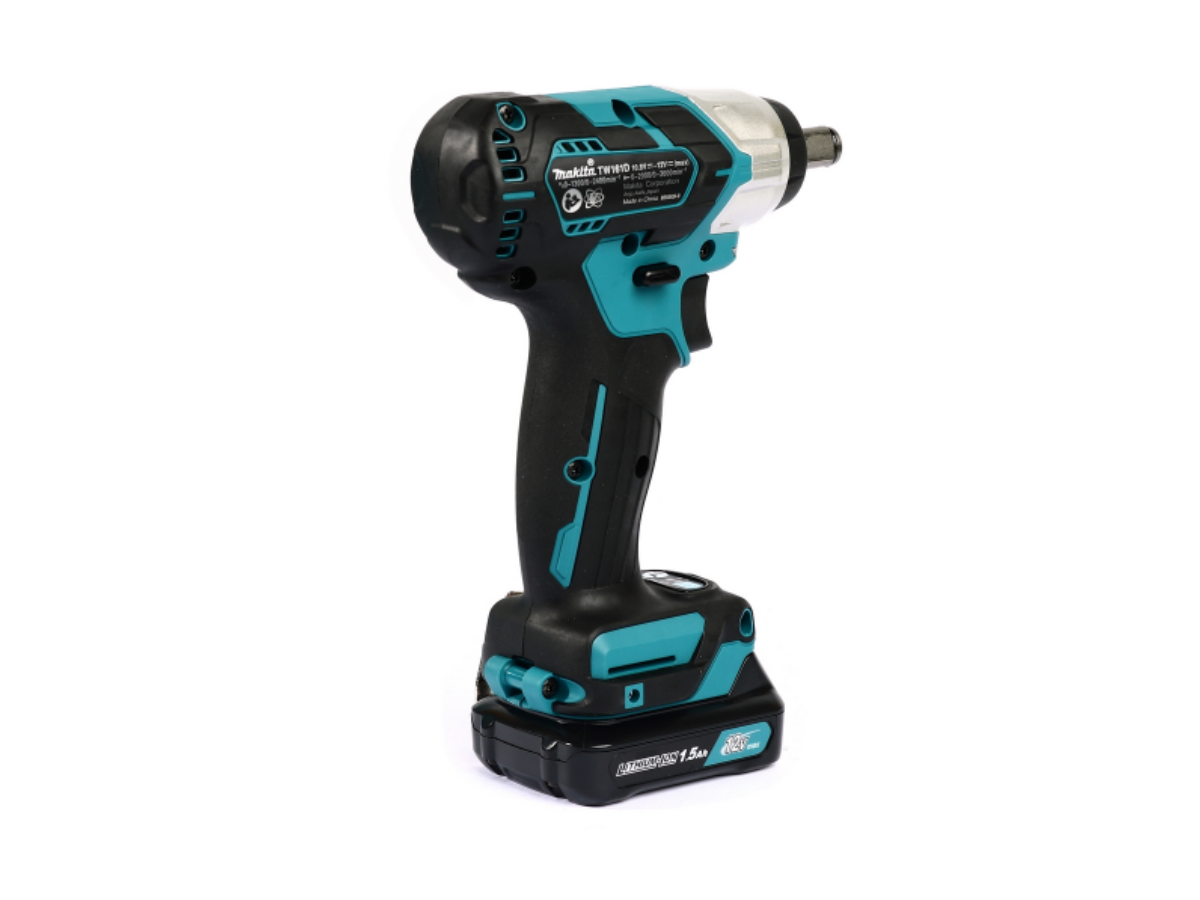 MAKITA เครื่องขันบล๊อกไร้สาย 12 โวลต์ 1/2 นิ้ว รุ่น TW161DWYE แรงบิดสูงสุด 165 นิวตันเมตร รวมแบตเตอรี่และแท่นชาร์จ 