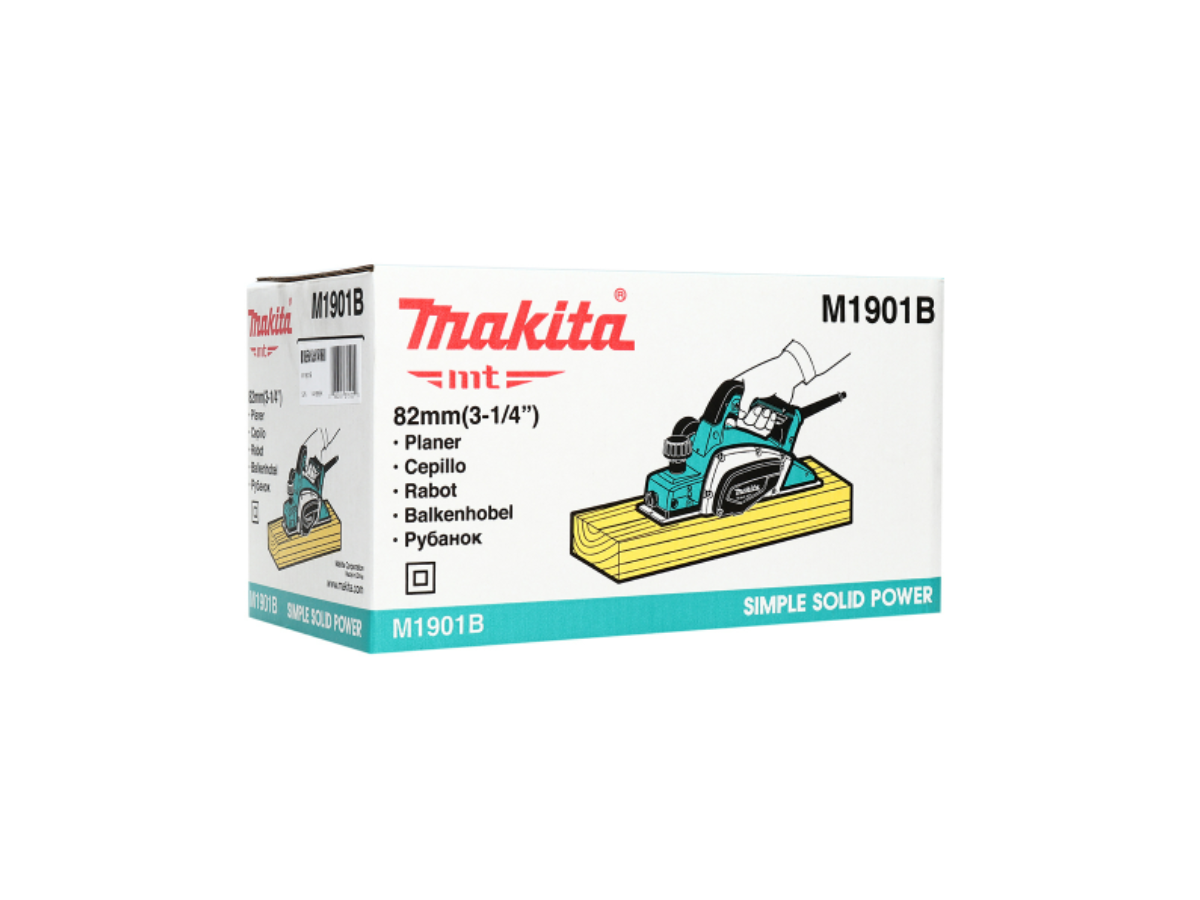 MAKITA กบไสไม้ไฟฟ้า ขนาด 3-1/4 นิ้ว (82 มม.) กำลังไฟ 500 วัตต์ รุ่น M1901B