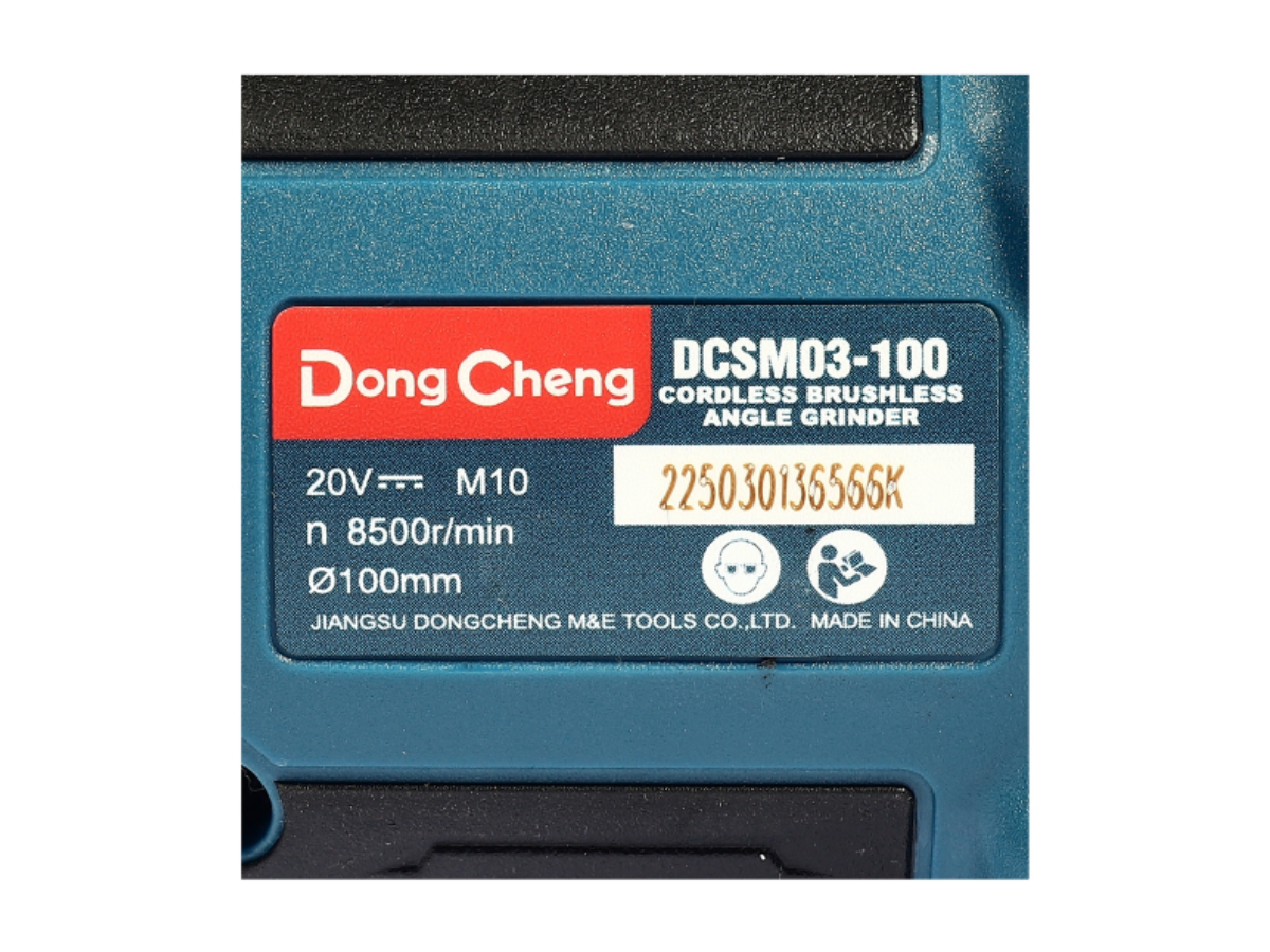 DONG CHENG เครื่องเจียร์ 4 นิ้ว 20 โวลต์ รุ่น DCSM03-100 (TYPE EM)